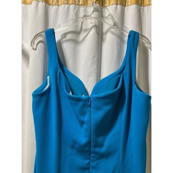 Badgley Mischka Sleeveless Sweetheart Neckline Mermaid Trumpet Maxi Dress Formal - Picture 8 of 14